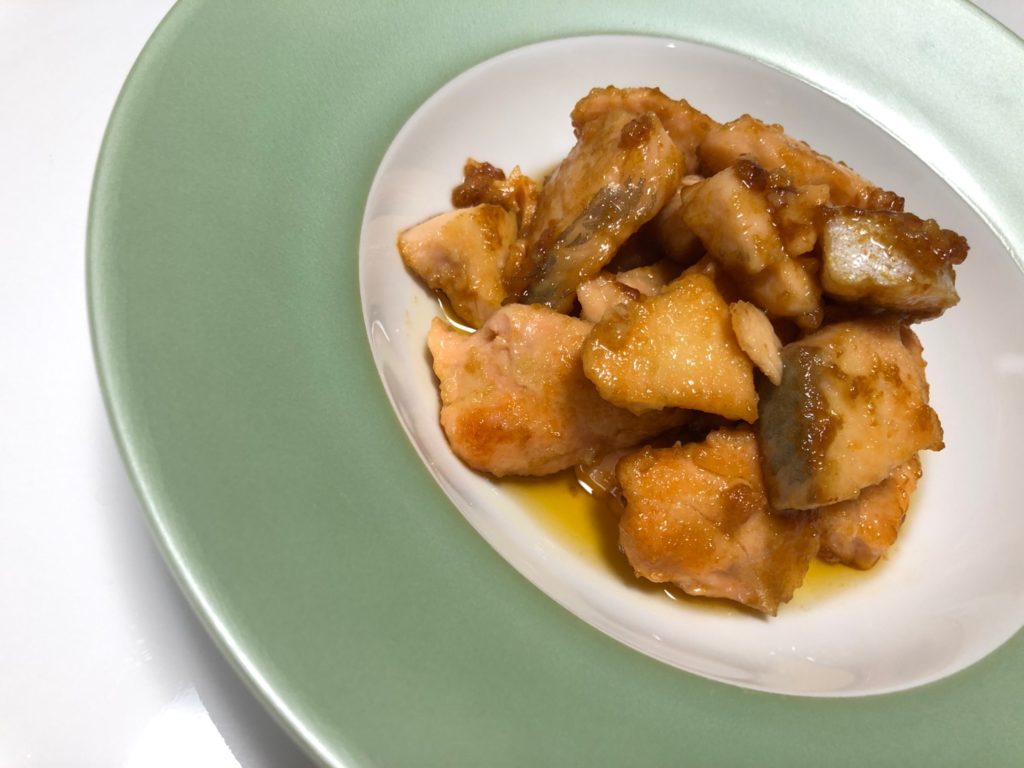 切り身で作る 鮭のコロコロステーキ やる気 たこべいブログ