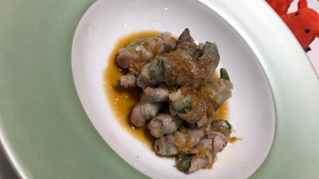 オクラの豚肉巻き 電子レンジで作れる短時間レシピ やる気 たこべいブログ