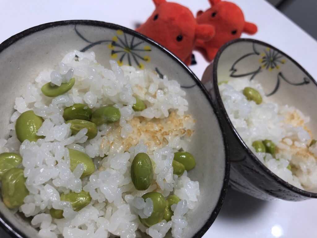ストウブで作る枝豆のお豆ご飯 冷凍むき枝豆で作れる炊き込みご飯レシピ やる気 たこべいブログ